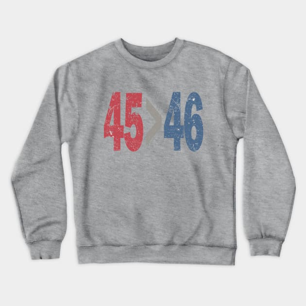 45 is greater than 46 Crewneck Sweatshirt by Etopix